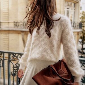 Sézane Mils Jumper – Ecru – Sweater - Size XL